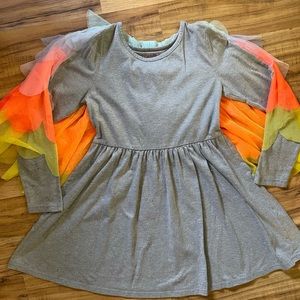 Cat and Jack rainbow wings dress 7/8